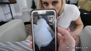 Dude Anal Fucks Blonde Gf In Chair