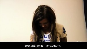 German Brunette Fast Blowjob HER SNAPCHAT - WETMAMI19 ADD