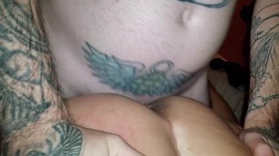 Pawg bbw Cuckold hot wife fucking a stranger