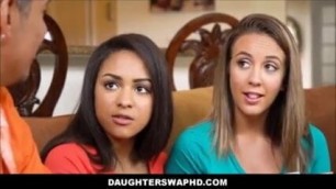 Family swap two daughter fuck his father