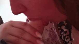 British wife from Kent giving a blowjob