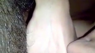 FRIENSD WIFE SUCKING COCK AND DRINKING CUM