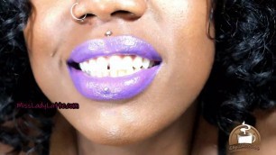 Cumming to My Purple Lips JOI Lipstick Fetish Full Lips