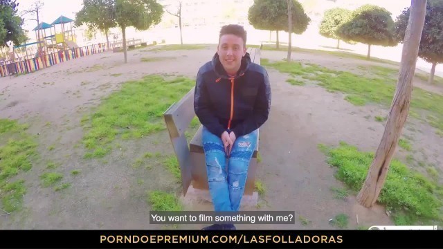 LAS FOLLADORAS - Pornostars Jade Presley follada por un amateur por primera vez en el porno