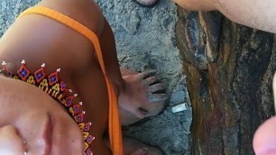 Sucked my first dick in public