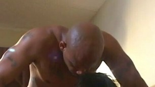 Black nurse enjoys getting her cunt penetrated deep by a huge pole