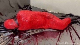 3 Layer Zentai and Tape Mummification Play