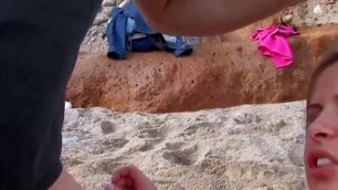 Sexy beach friends have sex with pussy and anal gaping