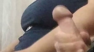 jerking off my cock in the office and helping me to cum #6